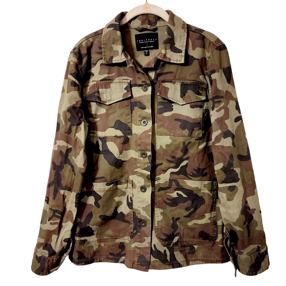 Anthropologie Sanctuary Camoflauge Jacket | Size Small